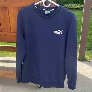 Puma Men's Navy Crewneck Sweatshirt